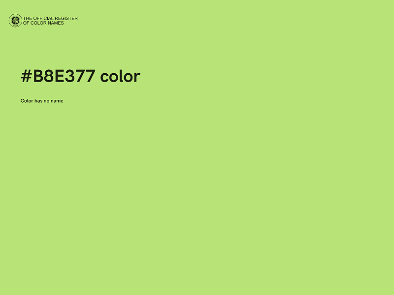 #B8E377 color image