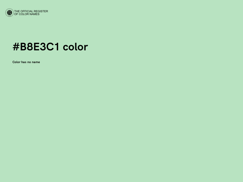 #B8E3C1 color image