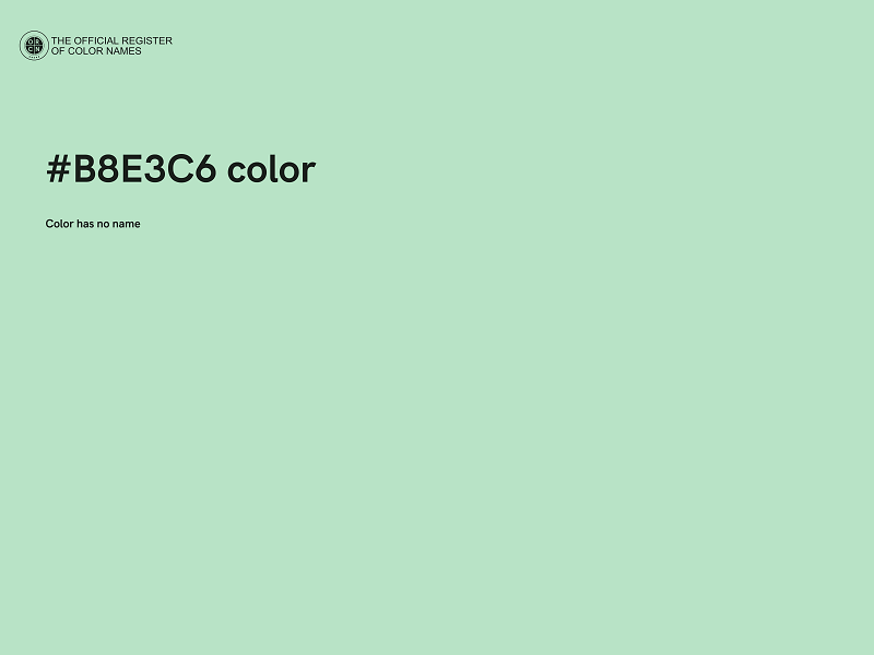 #B8E3C6 color image