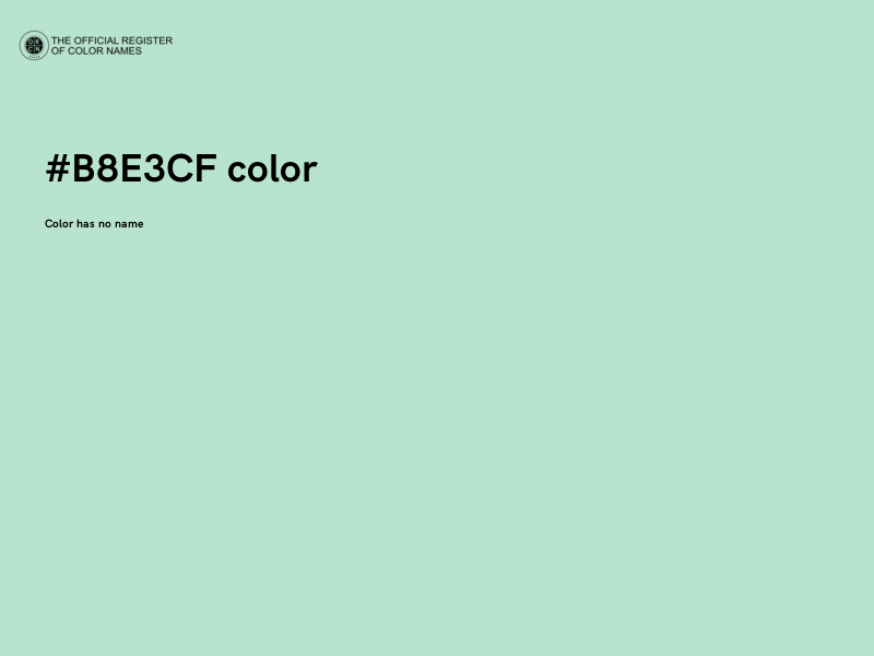 #B8E3CF color image