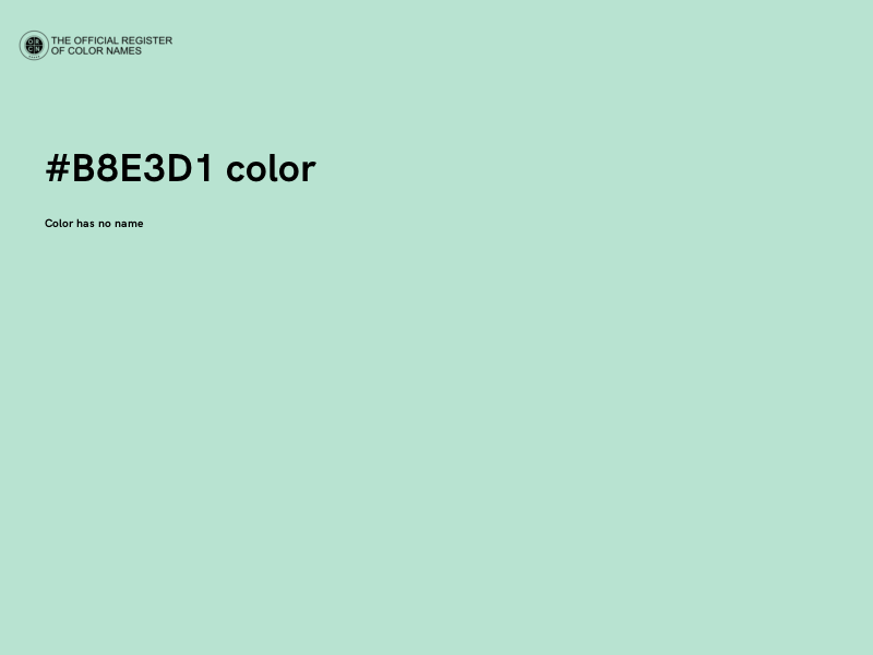 #B8E3D1 color image