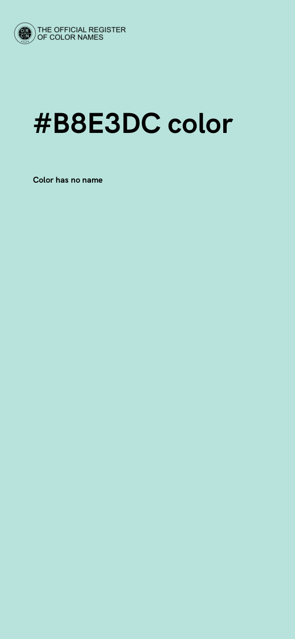 #B8E3DC color image