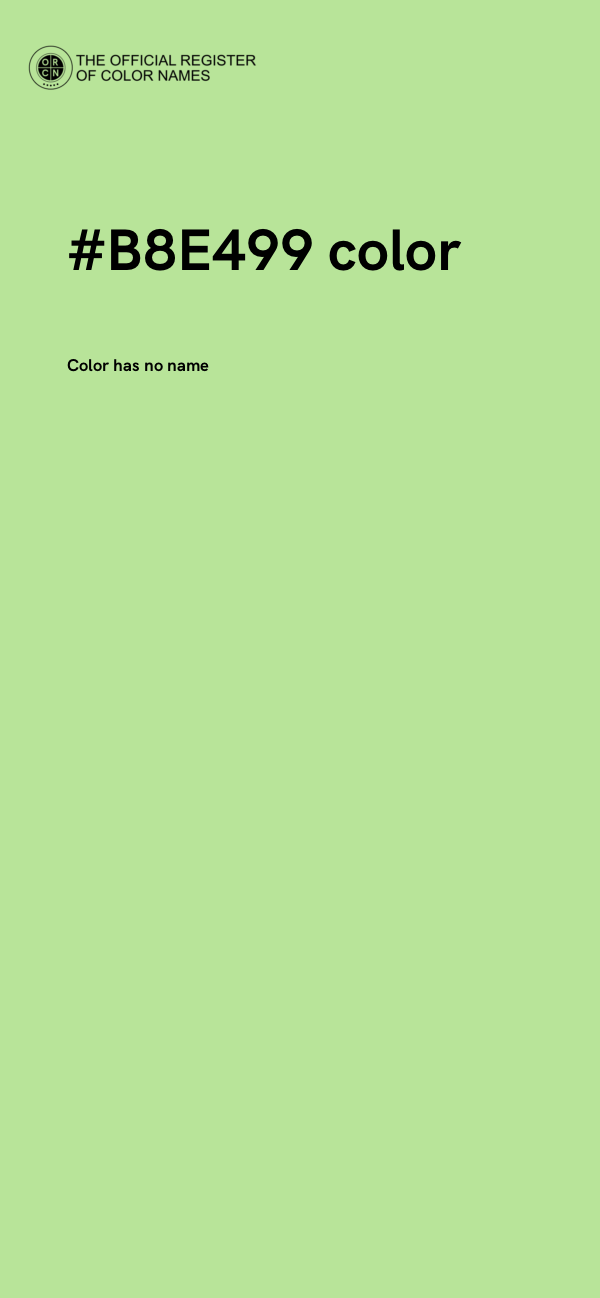 #B8E499 color image