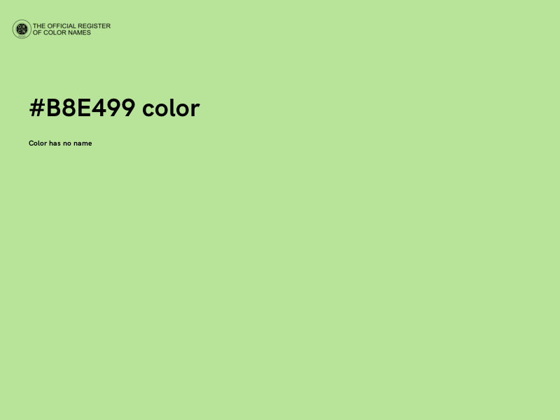 #B8E499 color image