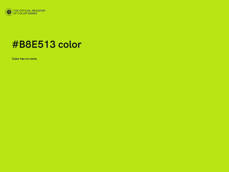 #B8E513 color image