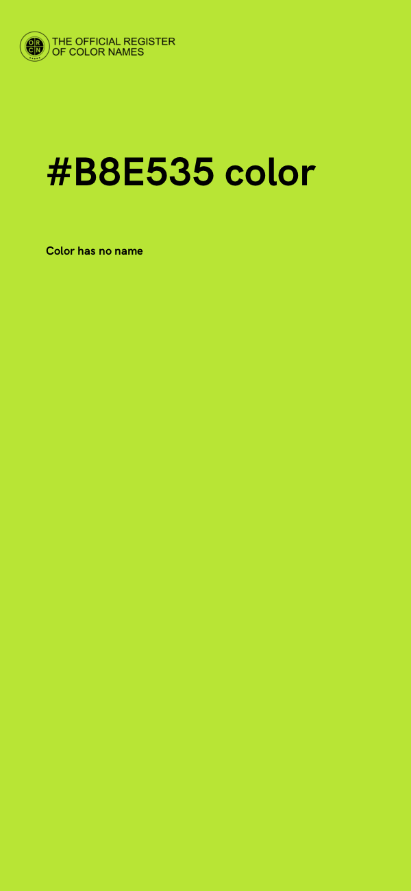 #B8E535 color image