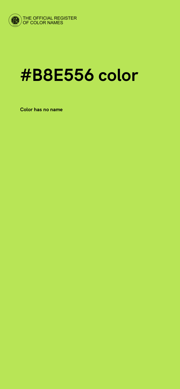 #B8E556 color image