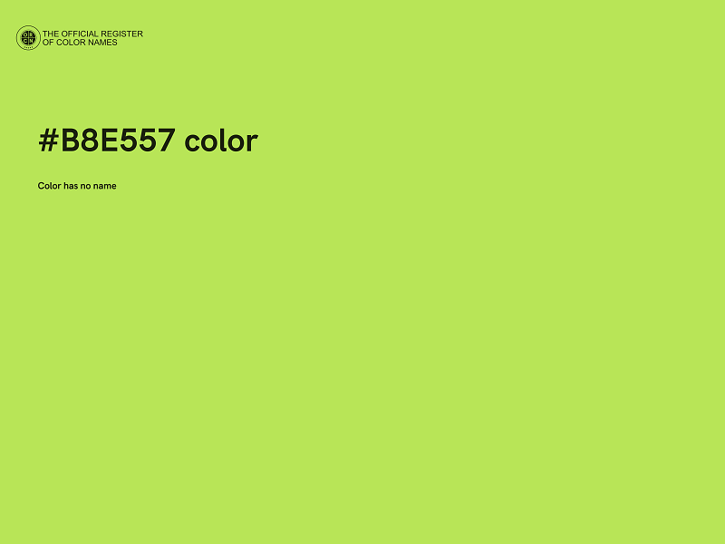 #B8E557 color image