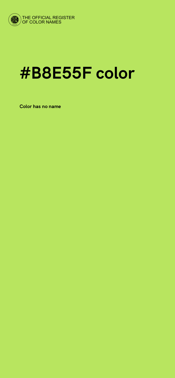 #B8E55F color image