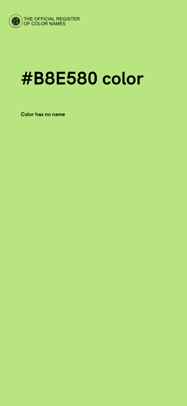#B8E580 color image