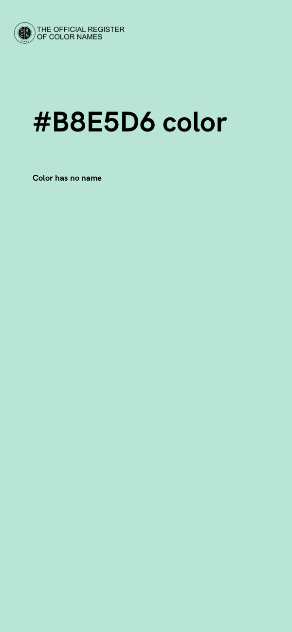 #B8E5D6 color image