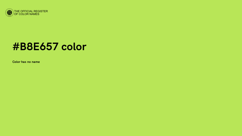 #B8E657 color image