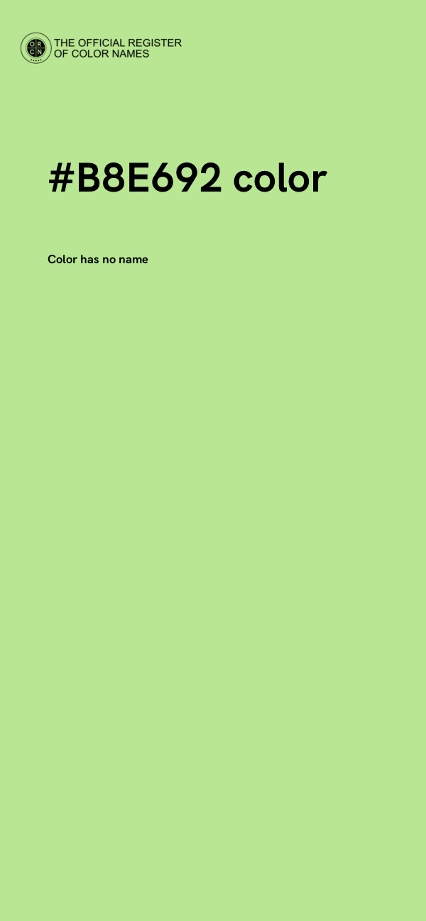 #B8E692 color image