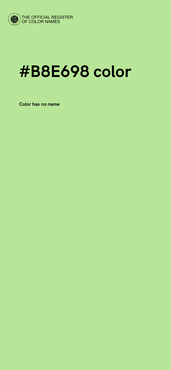 #B8E698 color image