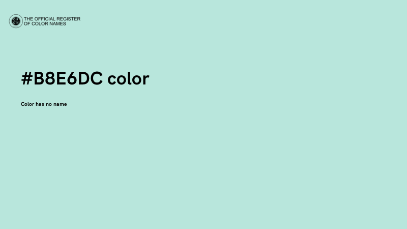 #B8E6DC color image