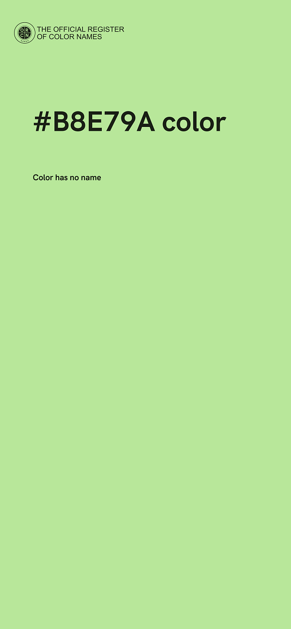 #B8E79A color image