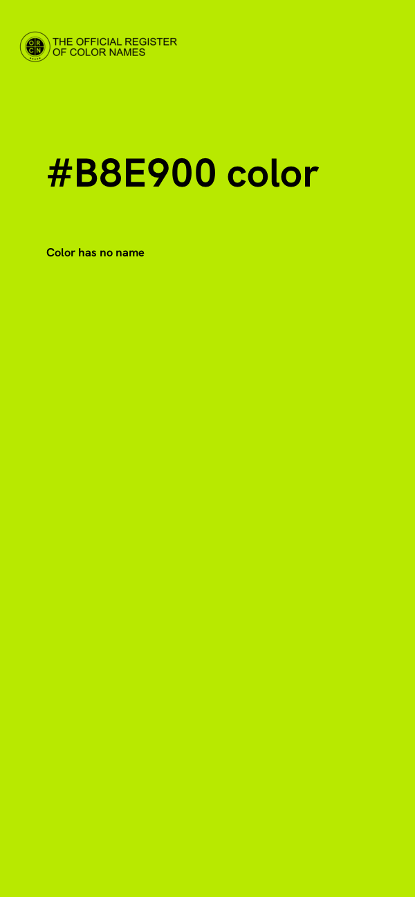 #B8E900 color image