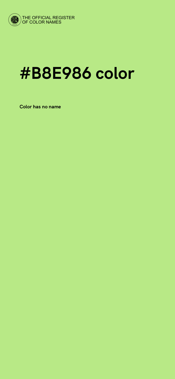#B8E986 color image