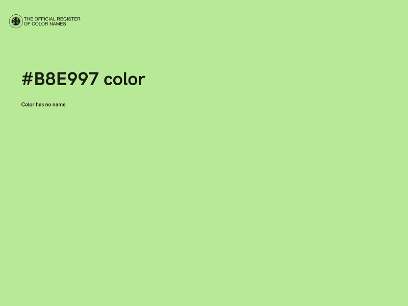 #B8E997 color image