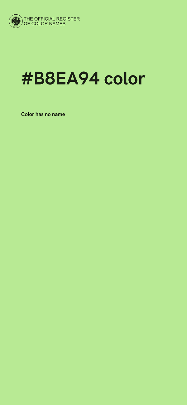 #B8EA94 color image