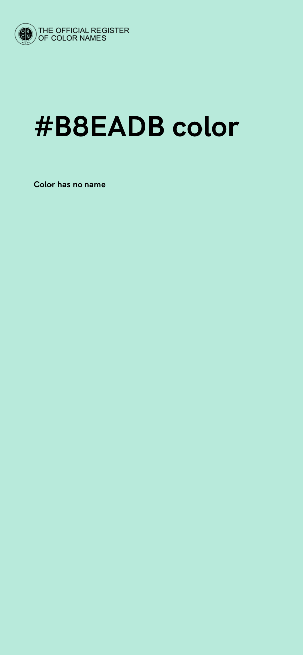 #B8EADB color image
