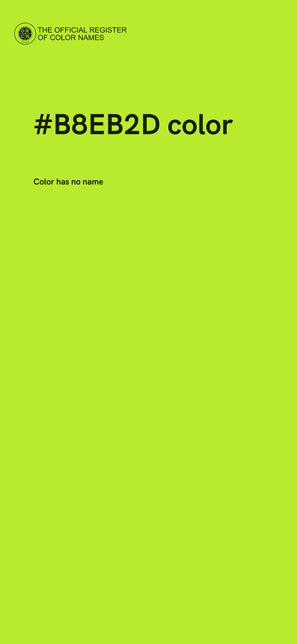 #B8EB2D color image