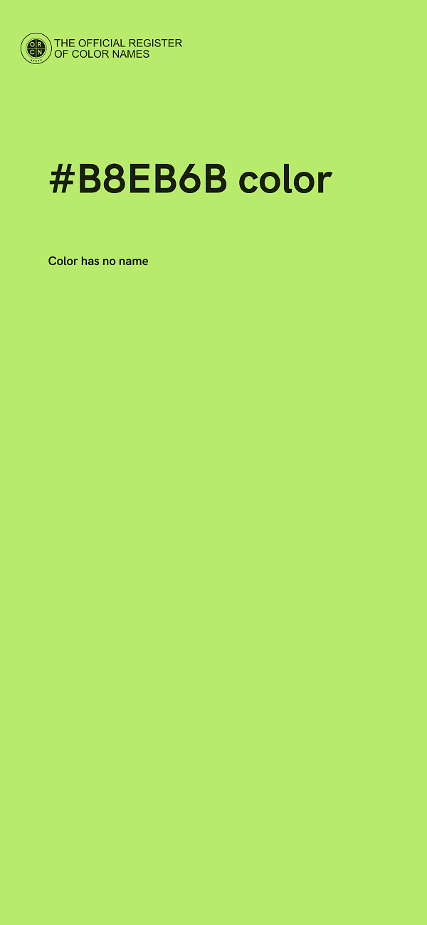 #B8EB6B color image