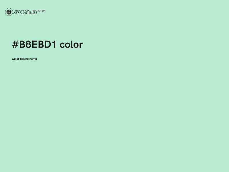 #B8EBD1 color image