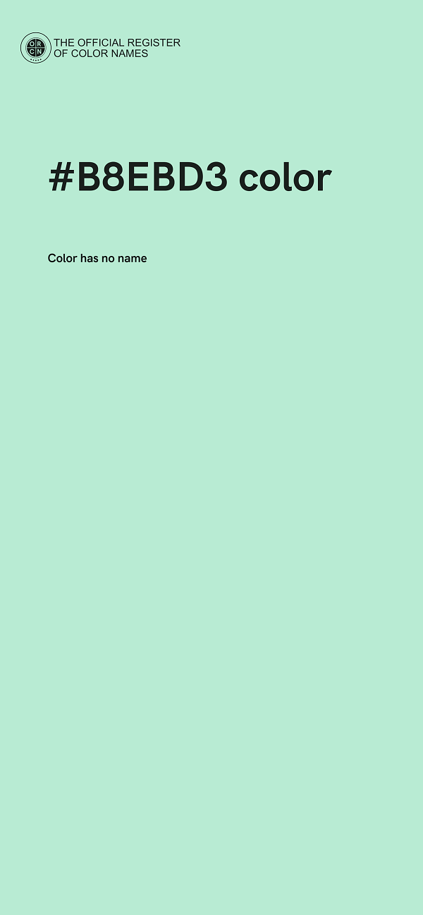 #B8EBD3 color image