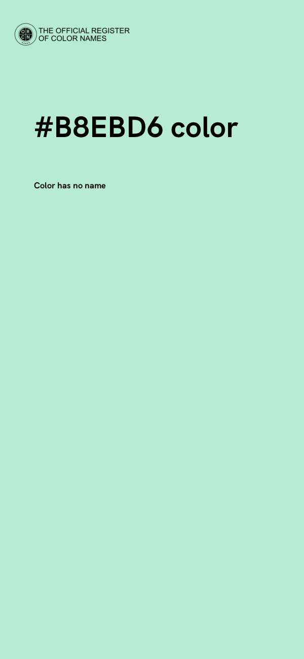 #B8EBD6 color image