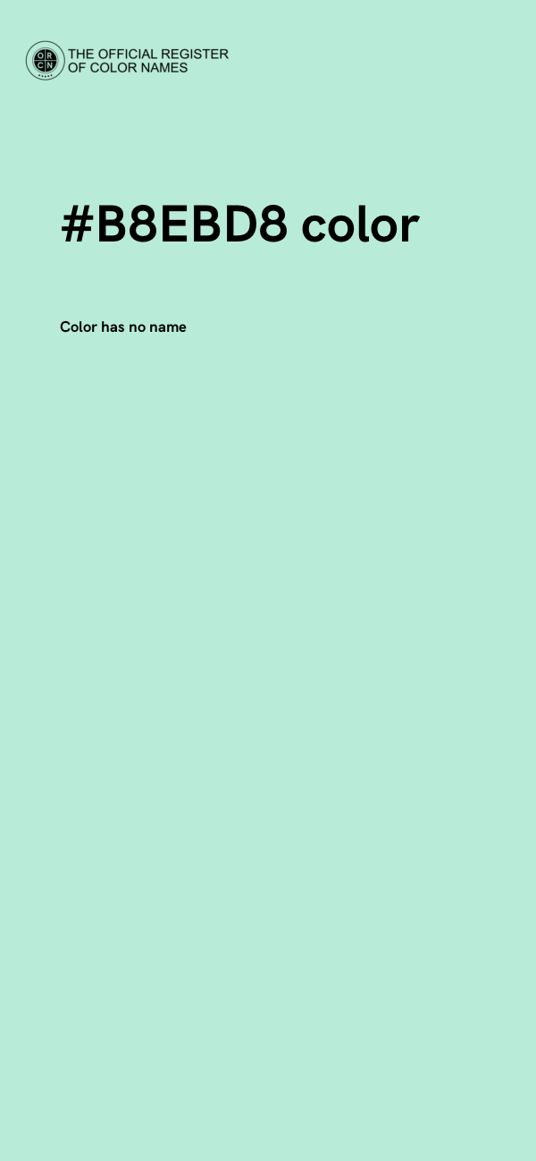 #B8EBD8 color image