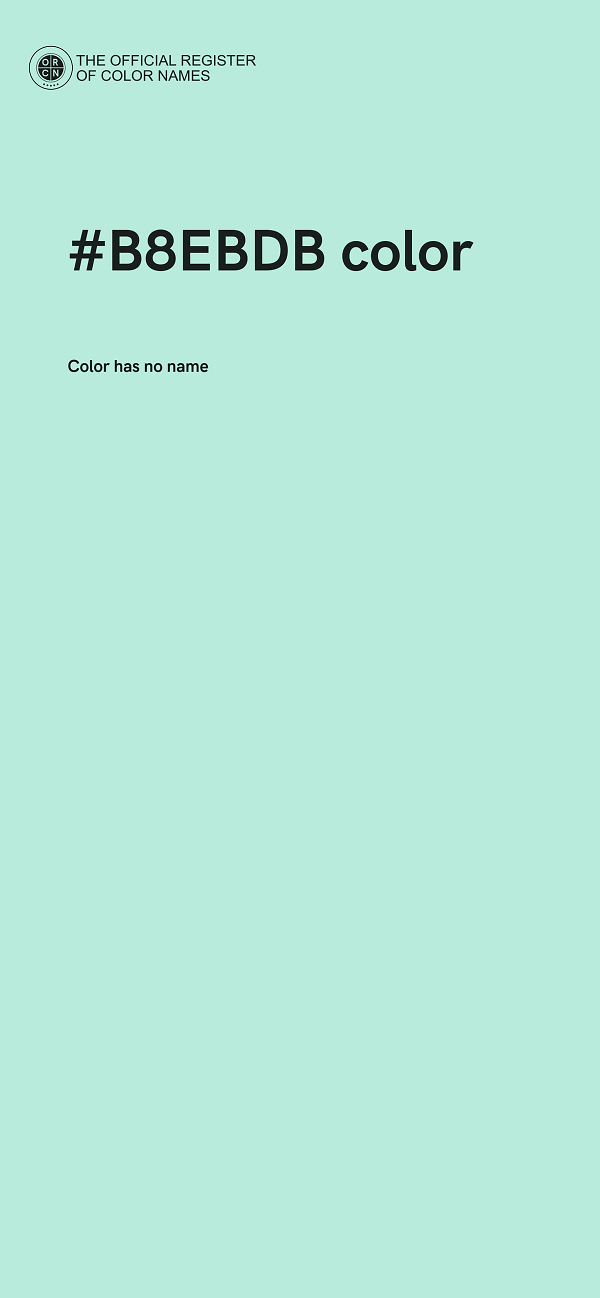#B8EBDB color image