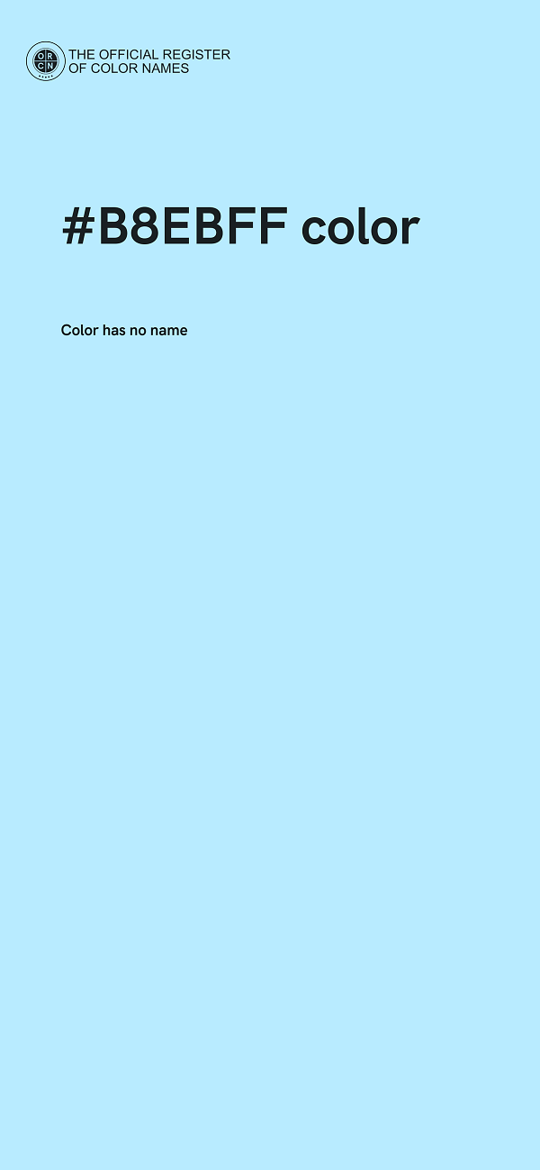 #B8EBFF color image