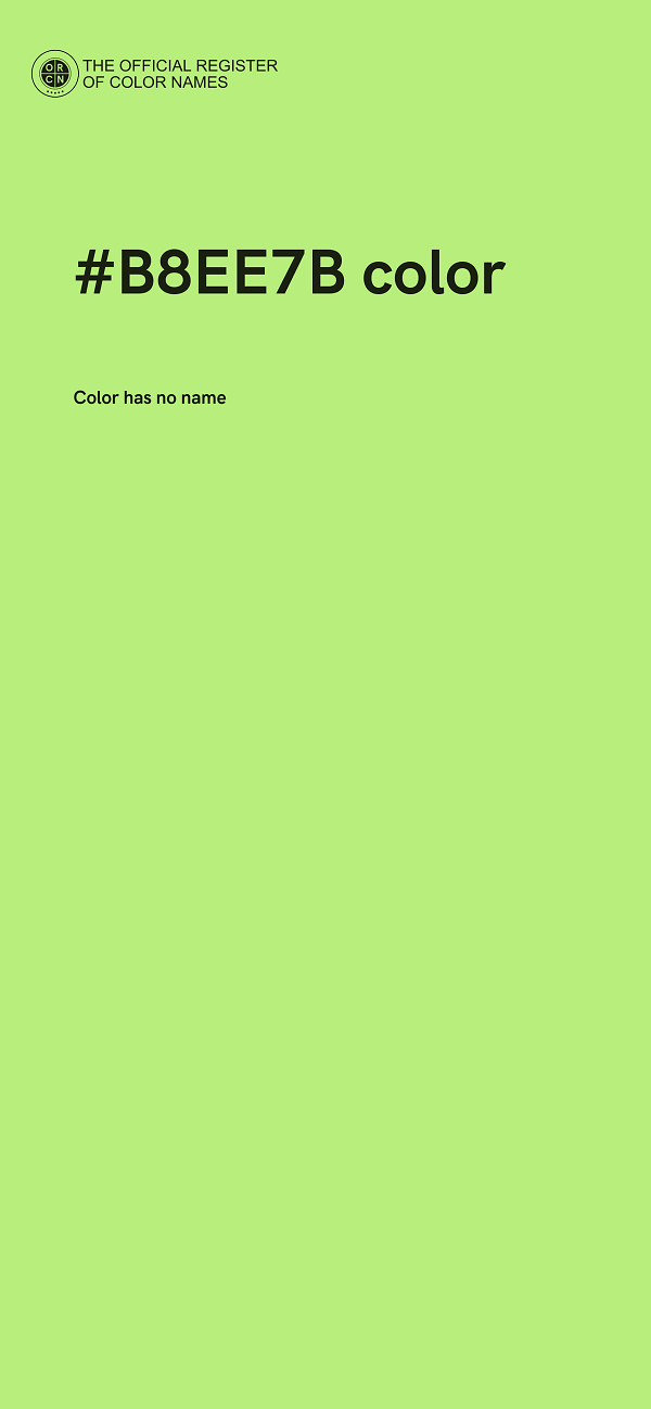 #B8EE7B color image