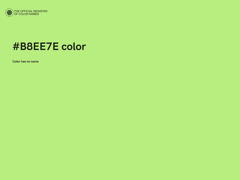 #B8EE7E color image