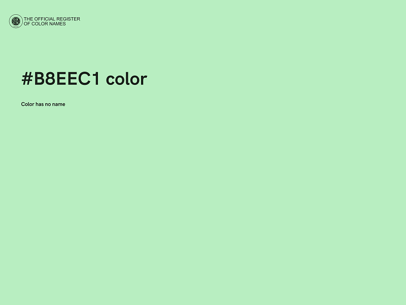 #B8EEC1 color image