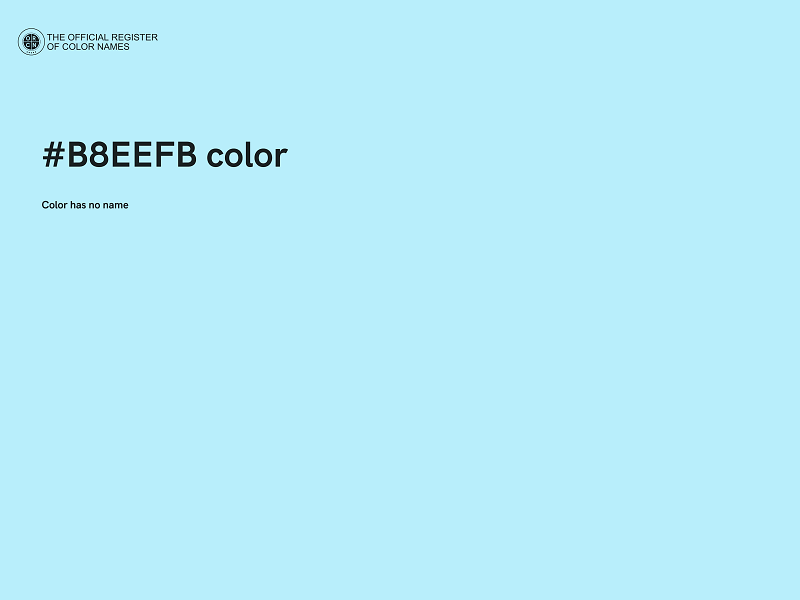 #B8EEFB color image