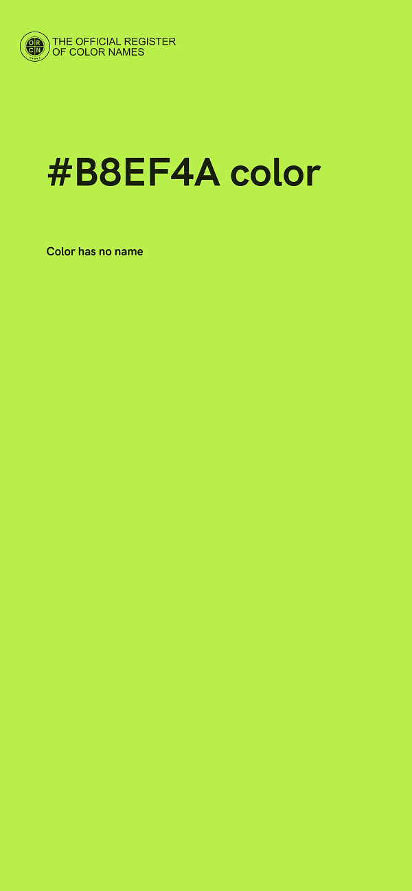 #B8EF4A color image