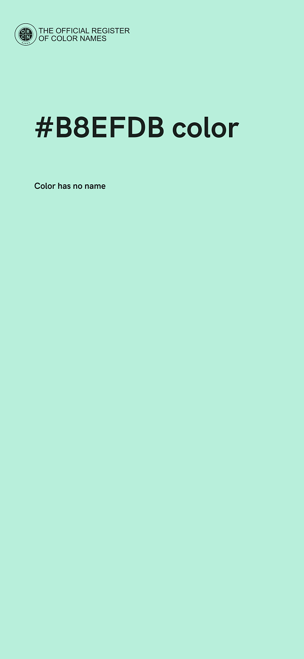 #B8EFDB color image