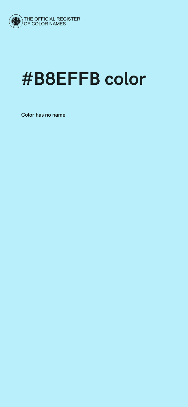 #B8EFFB color image