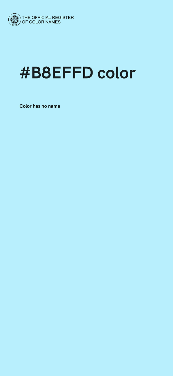 #B8EFFD color image