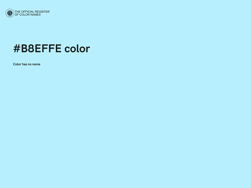 #B8EFFE color image