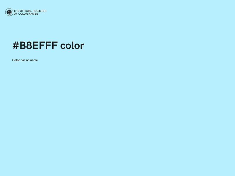 #B8EFFF color image