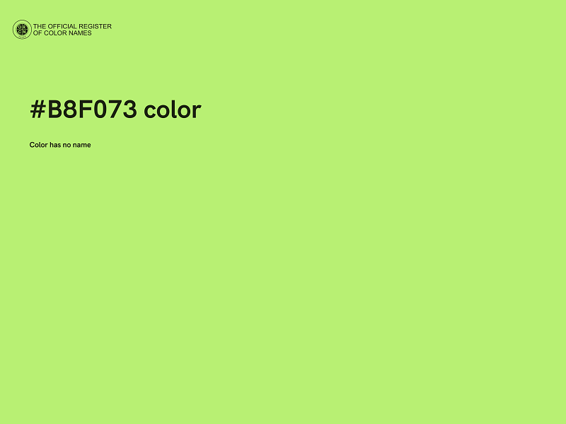 #B8F073 color image