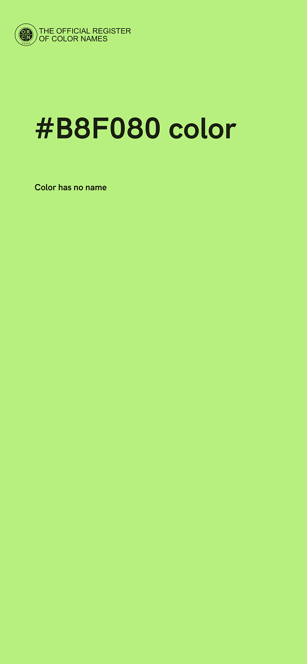 #B8F080 color image