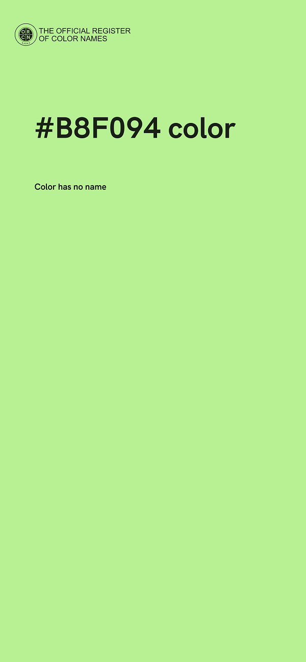 #B8F094 color image