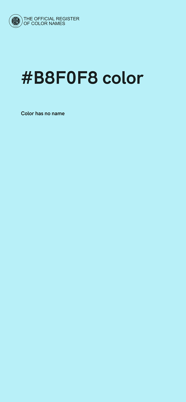 #B8F0F8 color image