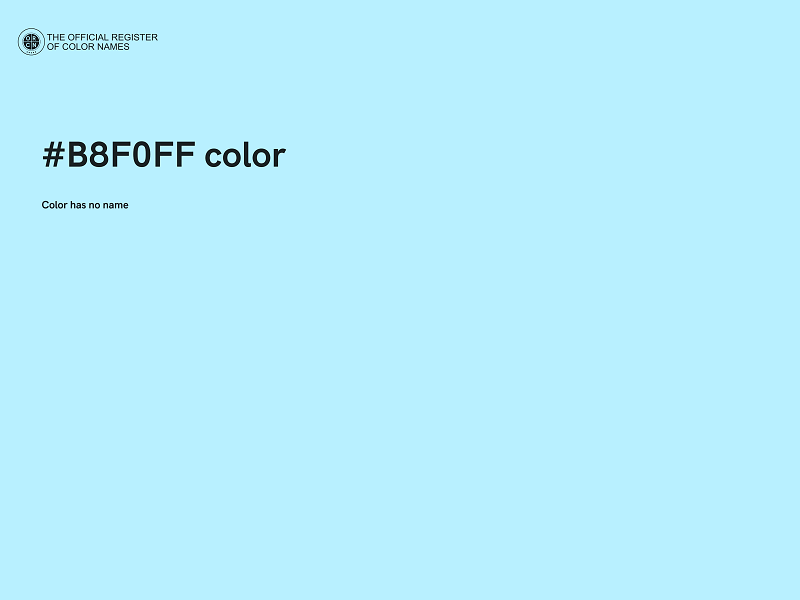 #B8F0FF color image
