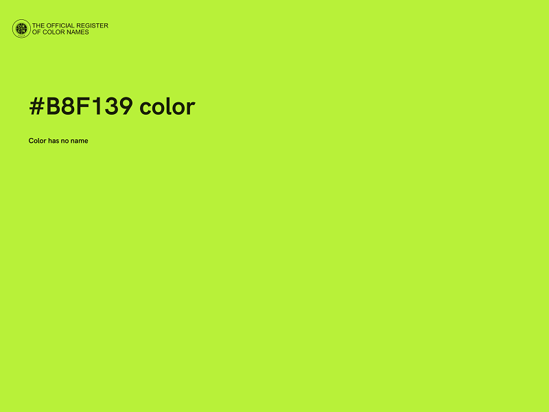 #B8F139 color image