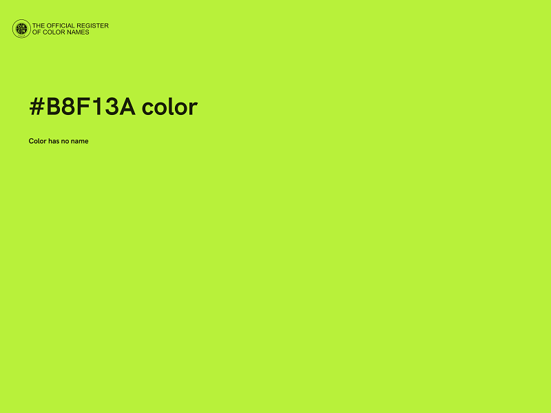 #B8F13A color image